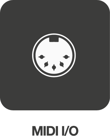 Icône d'entrée/sortie MIDI