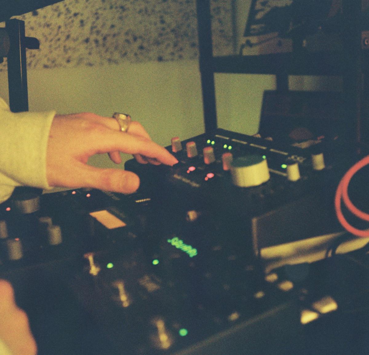 DJ & Producer Drone with SSL 12 Close Up