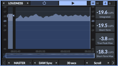 Visualisations de niveau sonore SSL